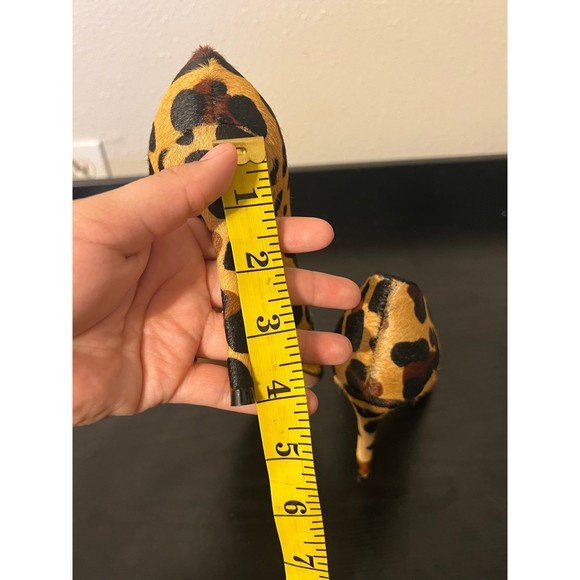 SCHUTZ Caiolea Leopard Print Calf Hair Pumps size US 7 - Picture 9 of 12